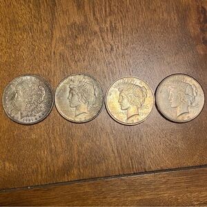 1921, 1922, 1923, 1925 U.S Silver Dollar Collection